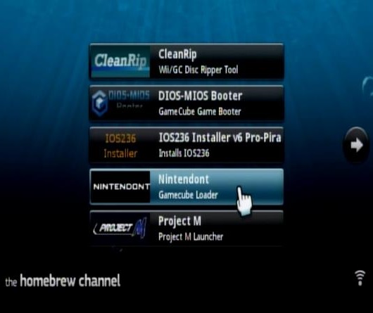 wii channels from the isos on my sd card